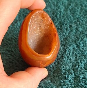 Carnelian Agate With Open Crystal Pocket